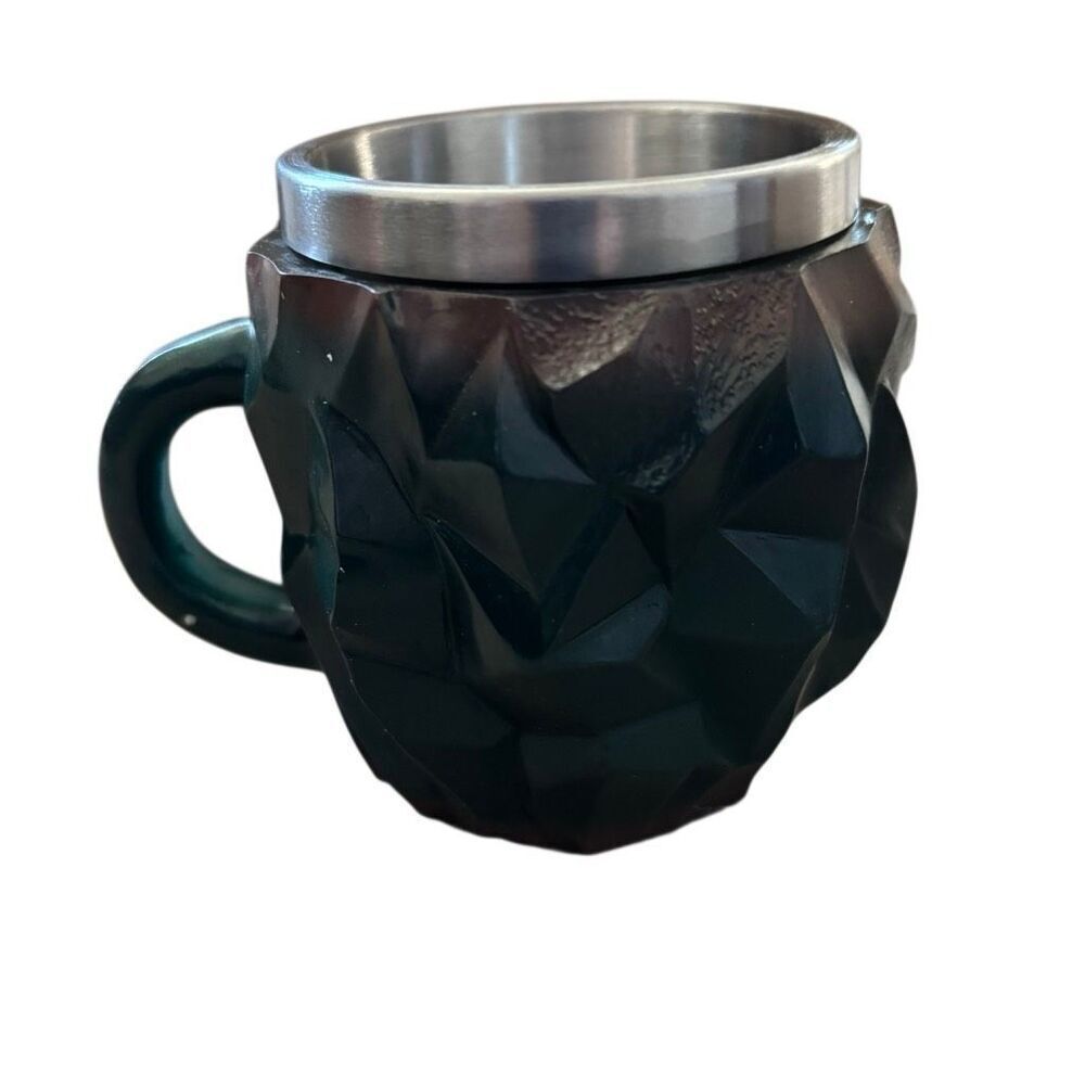 Resin Mineral Crystal Green Coffee Mug *New*